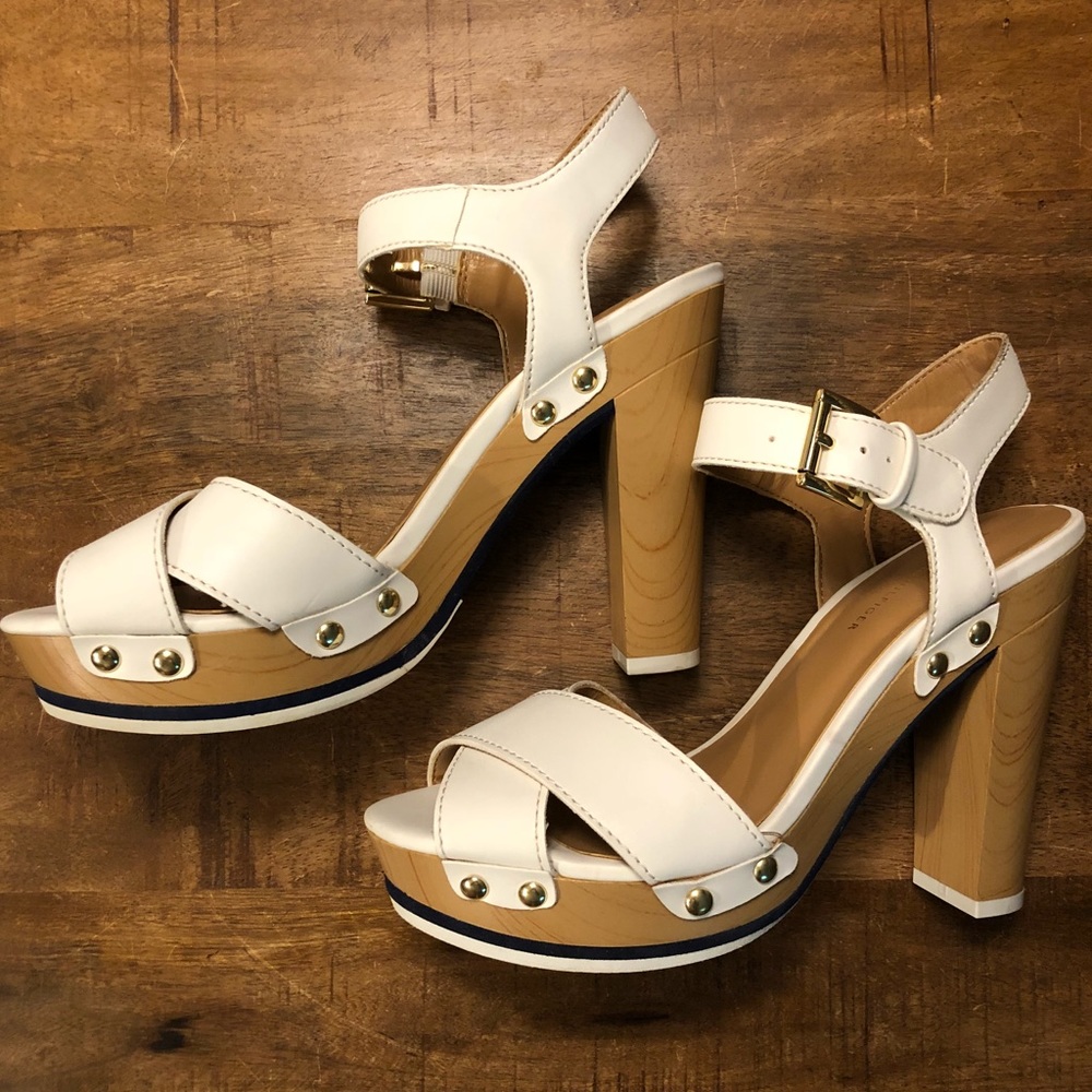 Tommy Hilfiger White Heels
